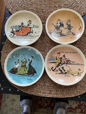 Set of Four Illustrated Norman Rockwell